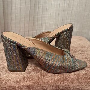 Loeffler Randall Rainbow Glitter Heels